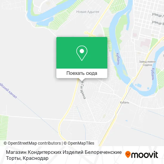 Карта Магазин Кондитерских Изделий Белореченские Торты