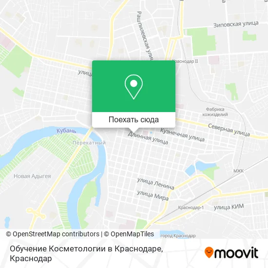 Карта Обучение Косметологии в Краснодаре