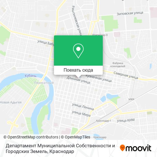 Карта Департамент Муниципальной Собственности и Городских Земель
