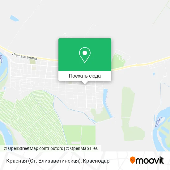 Карта Красная (Ст. Елизаветинская)