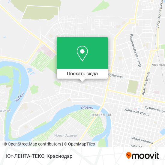 Карта Юг-ЛЕНТА-ТЕКС