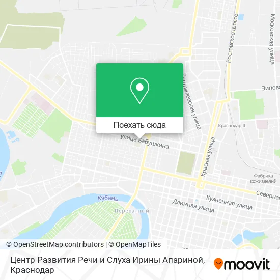 Карта Центр Развития Речи и Слуха Ирины Апариной