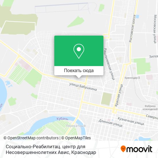Карта Социально-Реабилитац. центр для Несовершеннолетних Авис