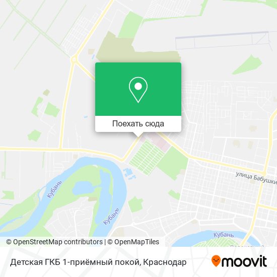 Карта Детская ГКБ 1-приёмный покой