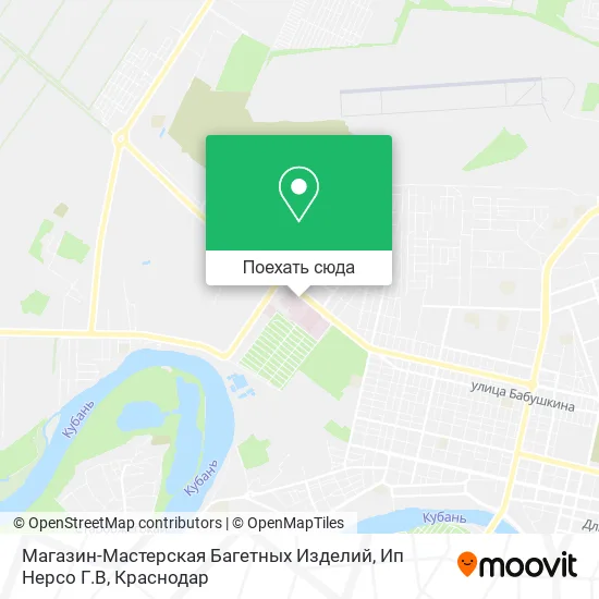 Карта Магазин-Мастерская Багетных Изделий, Ип Нерсо Г.В