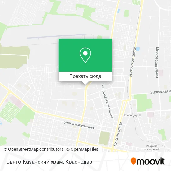 Карта Свято-Казанский храм