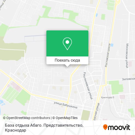 Карта База отдыха Абаго. Представительство
