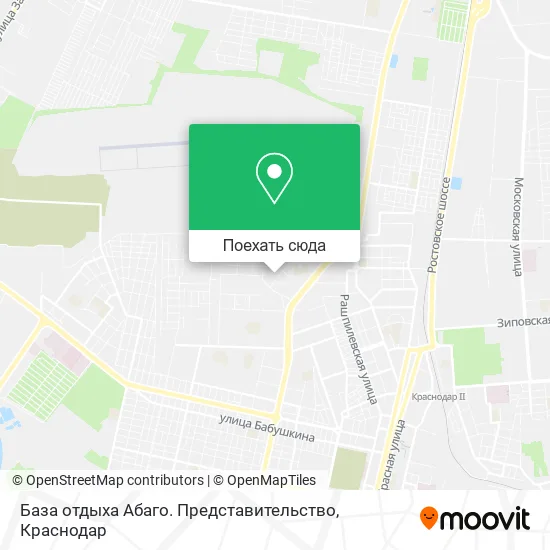 Карта База отдыха Абаго. Представительство