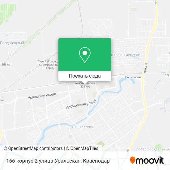 Карта 166 корпус 2 улица Уральская