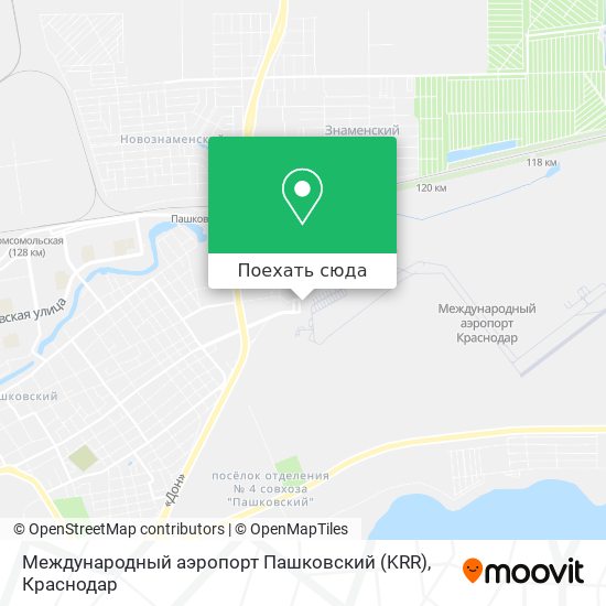 Карта Международный аэропорт Пашковский (KRR)
