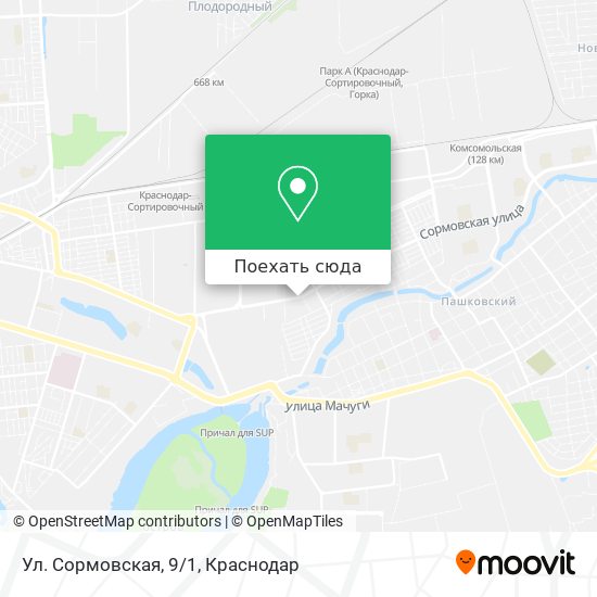 Карта Ул. Сормовская, 9/1