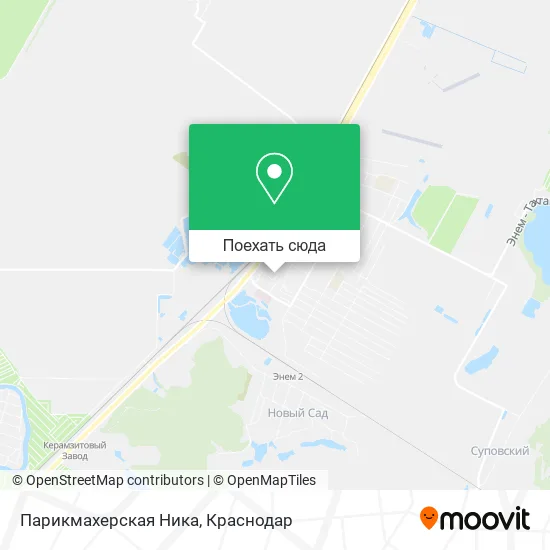 Карта Парикмахерская Ника