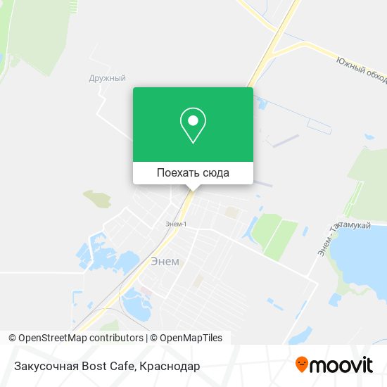 Карта Закусочная Bost Cafe
