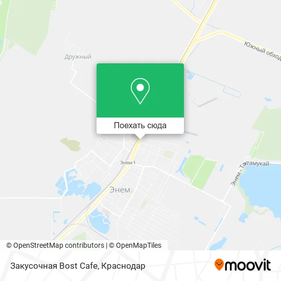 Карта Закусочная Bost Cafe