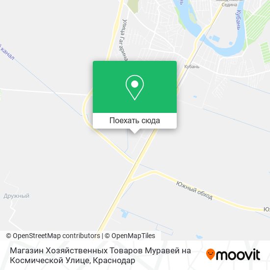 Карта Магазин Хозяйственных Товаров Муравей на Космической Улице