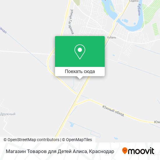 Карта Магазин Товаров для Детей Алиса