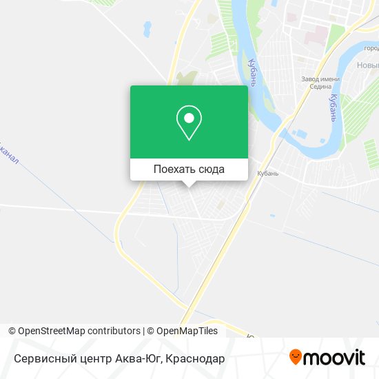 Карта Сервисный центр Аква-Юг