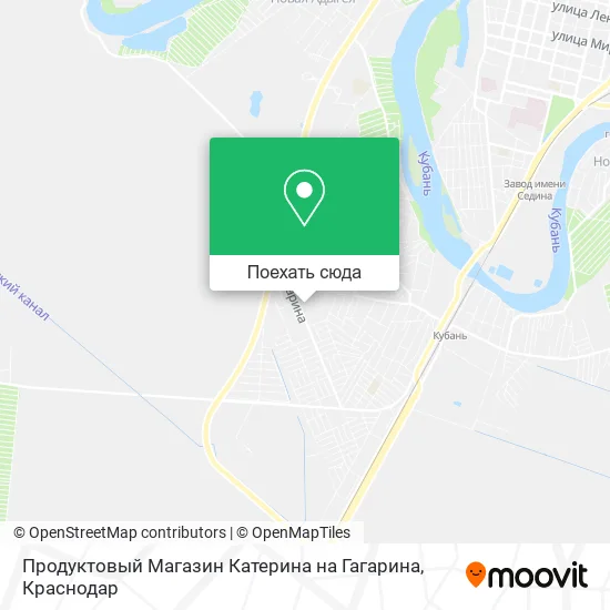 Карта Продуктовый Магазин Катерина на Гагарина