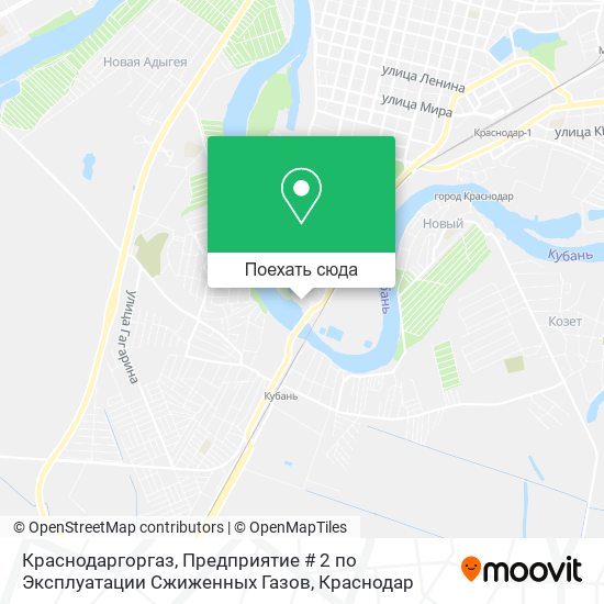 Карта Краснодаргоргаз, Предприятие # 2 по Эксплуатации Сжиженных Газов