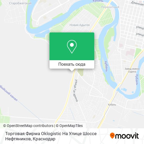 Карта Торговая Фирма Оklogistic На Улице Шоссе Нефтяников