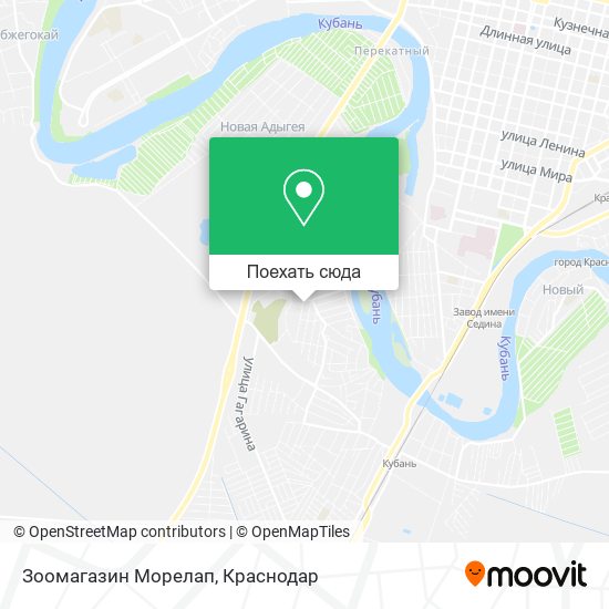 Карта Зоомагазин Морелап