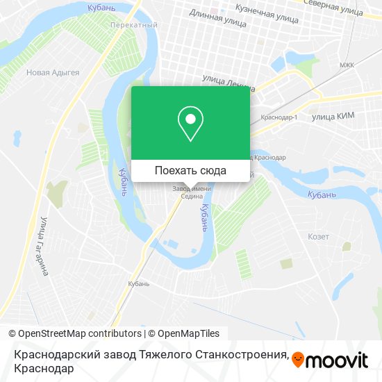 Карта Краснодарский завод Тяжелого Станкостроения