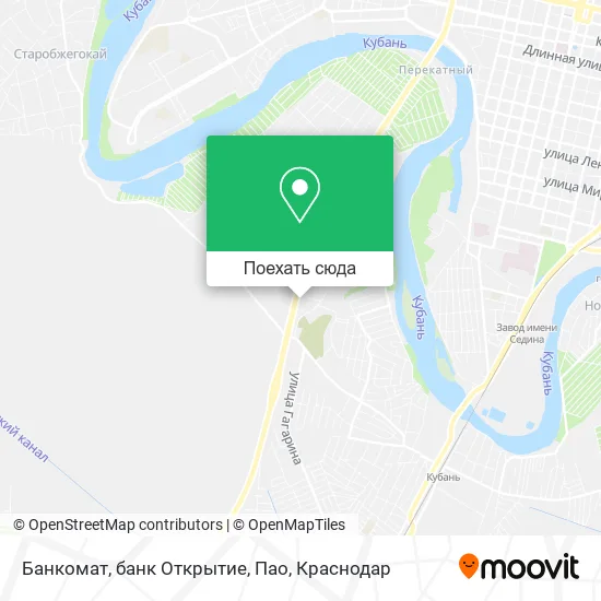 Карта Банкомат, банк Открытие, Пао
