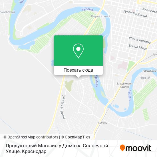 Карта Продуктовый Магазин у Дома на Солнечной Улице