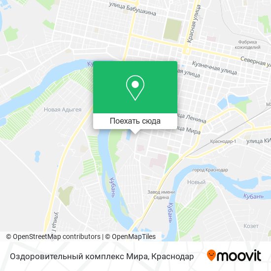 Карта Оздоровительный комплекс Мира
