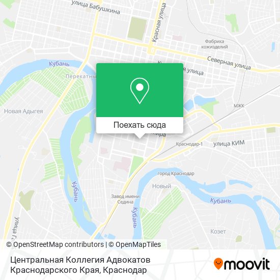 Карта Центральная Коллегия Адвокатов Краснодарского Края