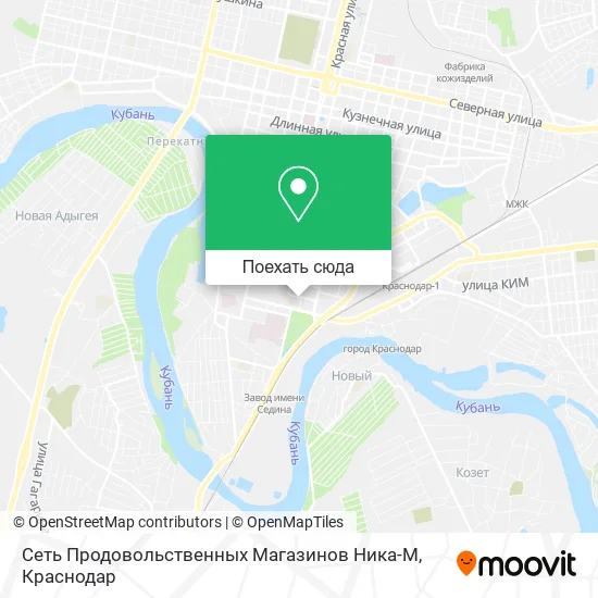 Карта Сеть Продовольственных Магазинов Ника-М