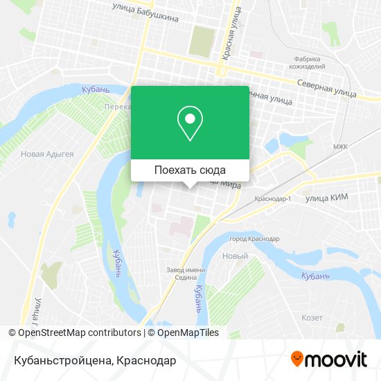 Карта Кубаньстройцена