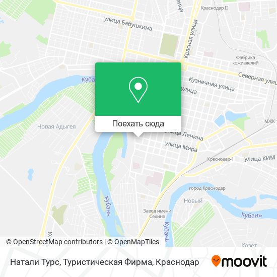 Карта Натали Турс, Туристическая Фирма