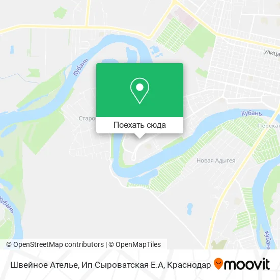 Карта Швейное Ателье, Ип Сыроватская Е.А