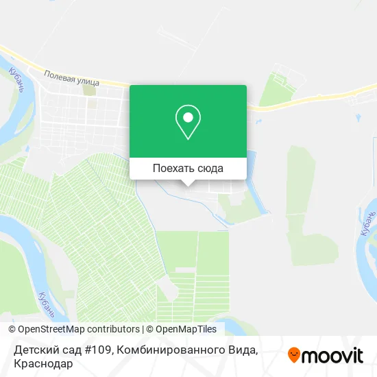 Карта Детский сад #109, Комбинированного Вида