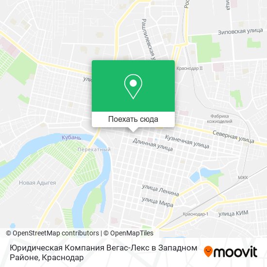 Карта Юридическая Компания Вегас-Лекс в Западном Районе