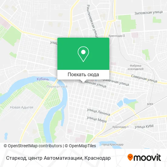 Карта Старкод, центр Автоматизации