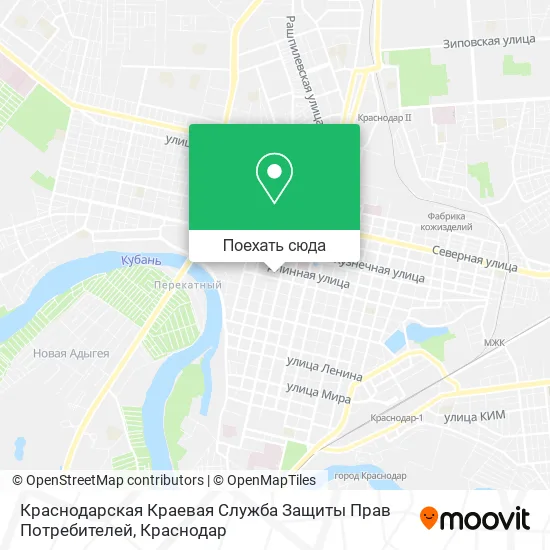 Карта Краснодарская Краевая Служба Защиты Прав Потребителей