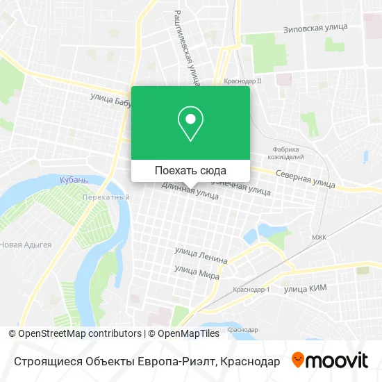 Карта Строящиеся Объекты Европа-Риэлт