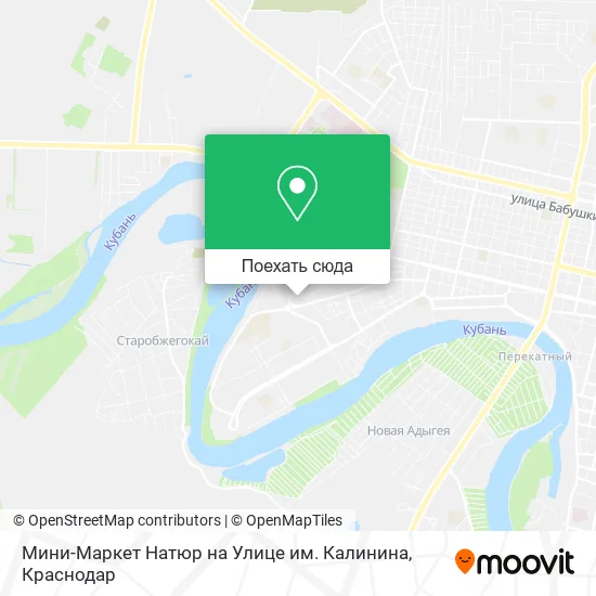 Карта Мини-Маркет Натюр на Улице им. Калинина