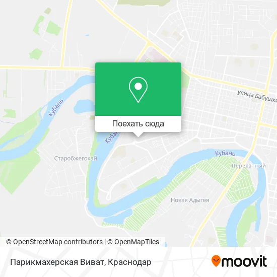 Карта Парикмахерская Виват