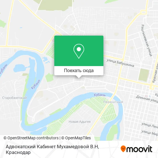 Карта Адвокатский Кабинет Мухамедовой В.Н