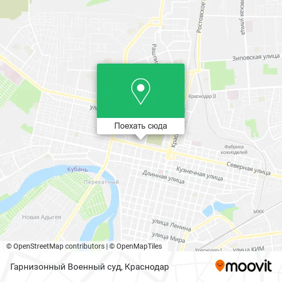 Карта Гарнизонный Военный суд