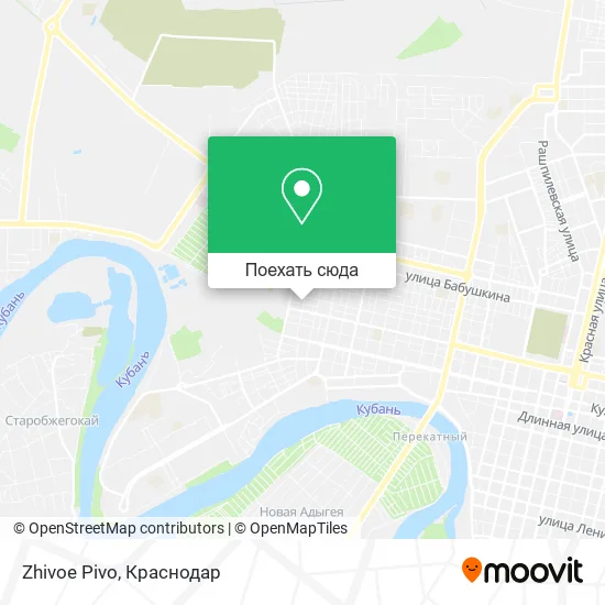 Карта Zhivoe Pivo