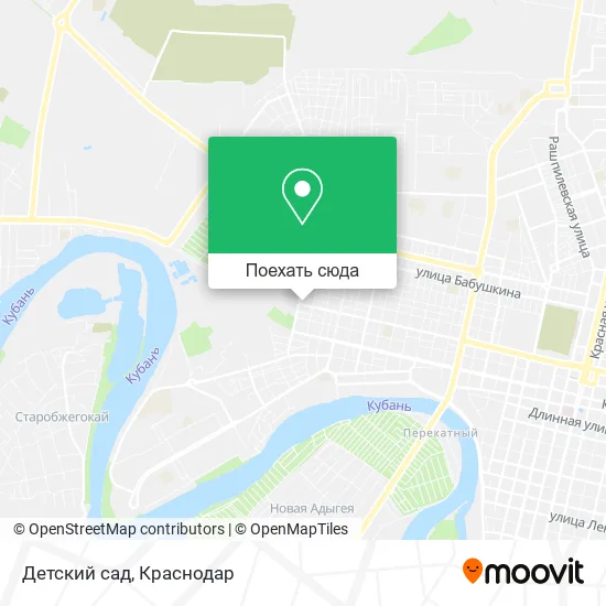 Карта Детский сад