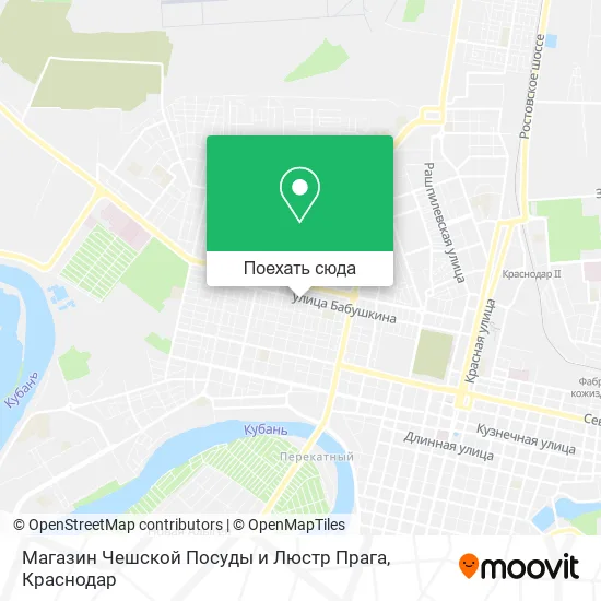 Карта Магазин Чешской Посуды и Люстр Прага