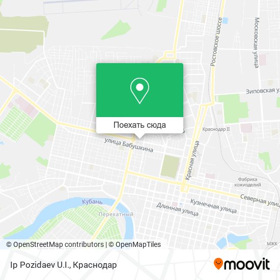Карта Ip Pozidaev U.I.