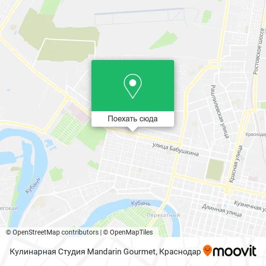 Карта Кулинарная Студия Mandarin Gourmet