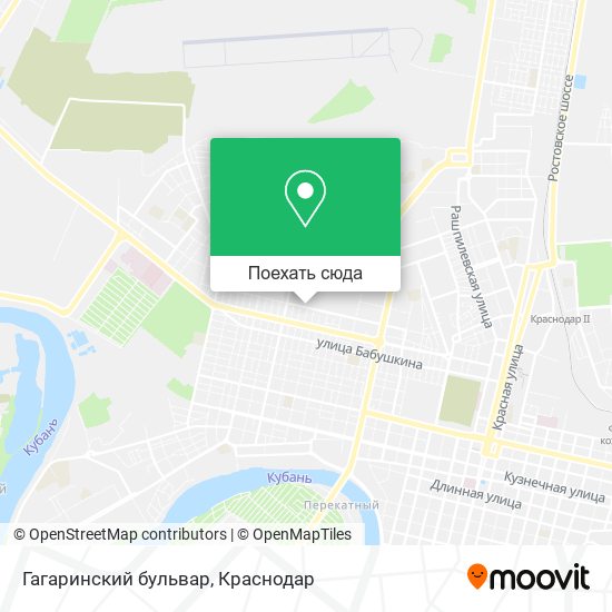 Карта Гагаринский бульвар