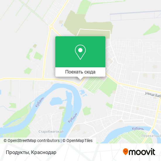 Карта Продукты